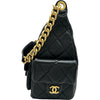 シャネル CHANEL マトラッセホーボーバッグ AS5339 ブラック ラムスキン レディース ショルダーバッグ