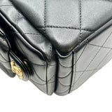 シャネル CHANEL マトラッセホーボーバッグ AS5339 ブラック ラムスキン レディース ショルダーバッグ