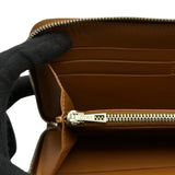 ロエベ LOEWE パズルジップアラウンドウォレット ブラウン レザー レディース 長財布