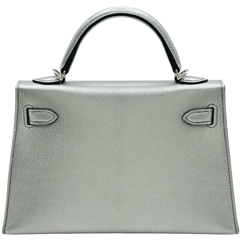 エルメス HERMES ミニケリー2 K刻 アルジャン/シルバー金具 シェーブル