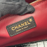 シャネル CHANEL スモールショッピングバッグ AS6243 ブラック/ゴールド金具 クロコエンボスカーフ レディース トートバッグ