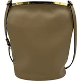 トッズ TOD’S マゼンタ　バケットショルダーバッグ XBWCRNK0200 ベージュ/ゴールド金具 レザー レディース ショルダーバッグ
