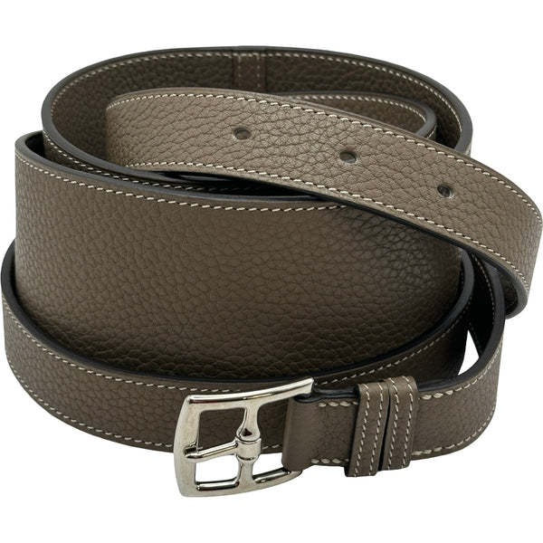 エルメス HERMES エトリヴィエール ベルト □O刻 エトゥープ/シルバー エルメス HERMES エトリヴィエール ベルト □O刻 エトゥープ/シルバー