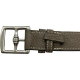 エルメス HERMES エトリヴィエール ベルト □O刻 エトゥープ/シルバー金具 トリヨン メンズ ベルト
