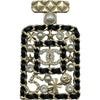 シャネル CHANEL ボトルモチーフブローチ ブラック/ゴールド金具 メタル/パール/ラインストーン アクセサリー