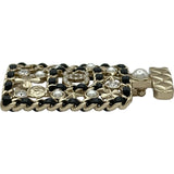 シャネル CHANEL ボトルモチーフブローチ ブラック/ゴールド金具 メタル/パール/ラインストーン アクセサリー