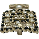 シャネル CHANEL ボトルモチーフブローチ ブラック/ゴールド金具 メタル/パール/ラインストーン アクセサリー