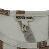 エルメス HERMES ボルデュック総柄トップス ブラウン コットン レディース 長袖Ｔシャツ