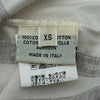 エルメス HERMES ボルデュック総柄トップス ブラウン コットン レディース 長袖Ｔシャツ