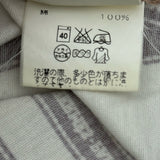 エルメス HERMES ボルデュック総柄トップス パープル コットン レディース 長袖Ｔシャツ