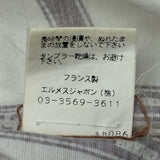 エルメス HERMES ボルデュック総柄トップス パープル コットン レディース 長袖Ｔシャツ