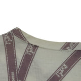 エルメス HERMES ボルデュック総柄トップス パープル コットン レディース 長袖Ｔシャツ