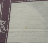 エルメス HERMES ボルデュック総柄トップス パープル コットン レディース 長袖Ｔシャツ