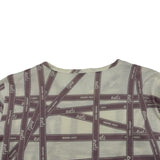 エルメス HERMES ボルデュック総柄トップス パープル コットン レディース 長袖Ｔシャツ