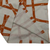 エルメス HERMES ボルデュック総柄トップス オレンジ コットン レディース 長袖Ｔシャツ