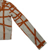 エルメス HERMES ボルデュック総柄トップス オレンジ コットン レディース 長袖Ｔシャツ