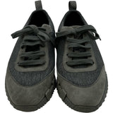 エルメス HERMES バウンシング ローカットスニーカー グレー キャンバス レディース スニーカー