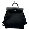 エルメス HERMES エールバッグジップアドPM Z刻 ブラック/シルバー金具 トワル/ハンター レディース リュック・デイパック