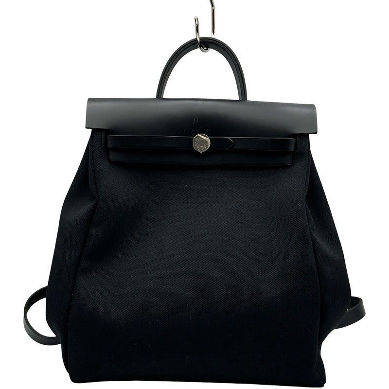エルメス エールバッグ エルメス HERMES エールバッグジップアドPM Z刻 ブラック/シルバー金具