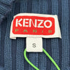 ケンゾー KENZO ロゴワッペンリブニットワンピース ネイビー コットン レディース ワンピース