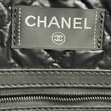 シャネル CHANEL ココマークカメリアビーチバッグ ブラック パイル/レザー レディース トートバッグ