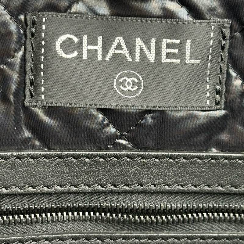 シャネル CHANEL ココマークカメリアビーチバッグ ブラック パイル