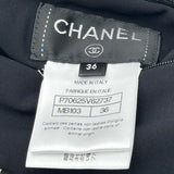 シャネル CHANEL ココマークボタンリバーシブルダウンジャケット P70625 ホワイト/ブラック ポリエステル レディース ダウンジャケット