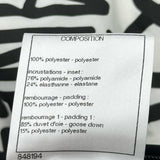 シャネル CHANEL ココマークボタンリバーシブルダウンジャケット P70625 ホワイト/ブラック ポリエステル レディース ダウンジャケット