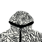 シャネル CHANEL ココマークボタンリバーシブルダウンジャケット P70625 ホワイト/ブラック ポリエステル レディース ダウンジャケット