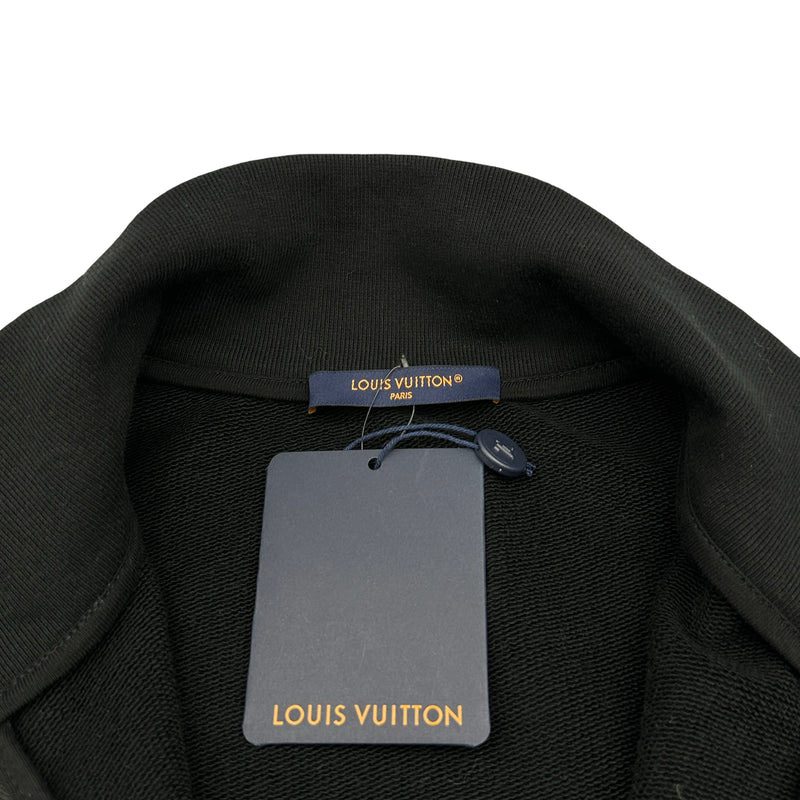 ルイ・ヴィトン LOUIS VUITTON エンベリッシュドシグネチャートラックトップ HUY84W ブラック コットン メンズ ブルゾン ルイ・ヴィトン LOUIS VUITTON エンベリッシュドシグネチャートラック