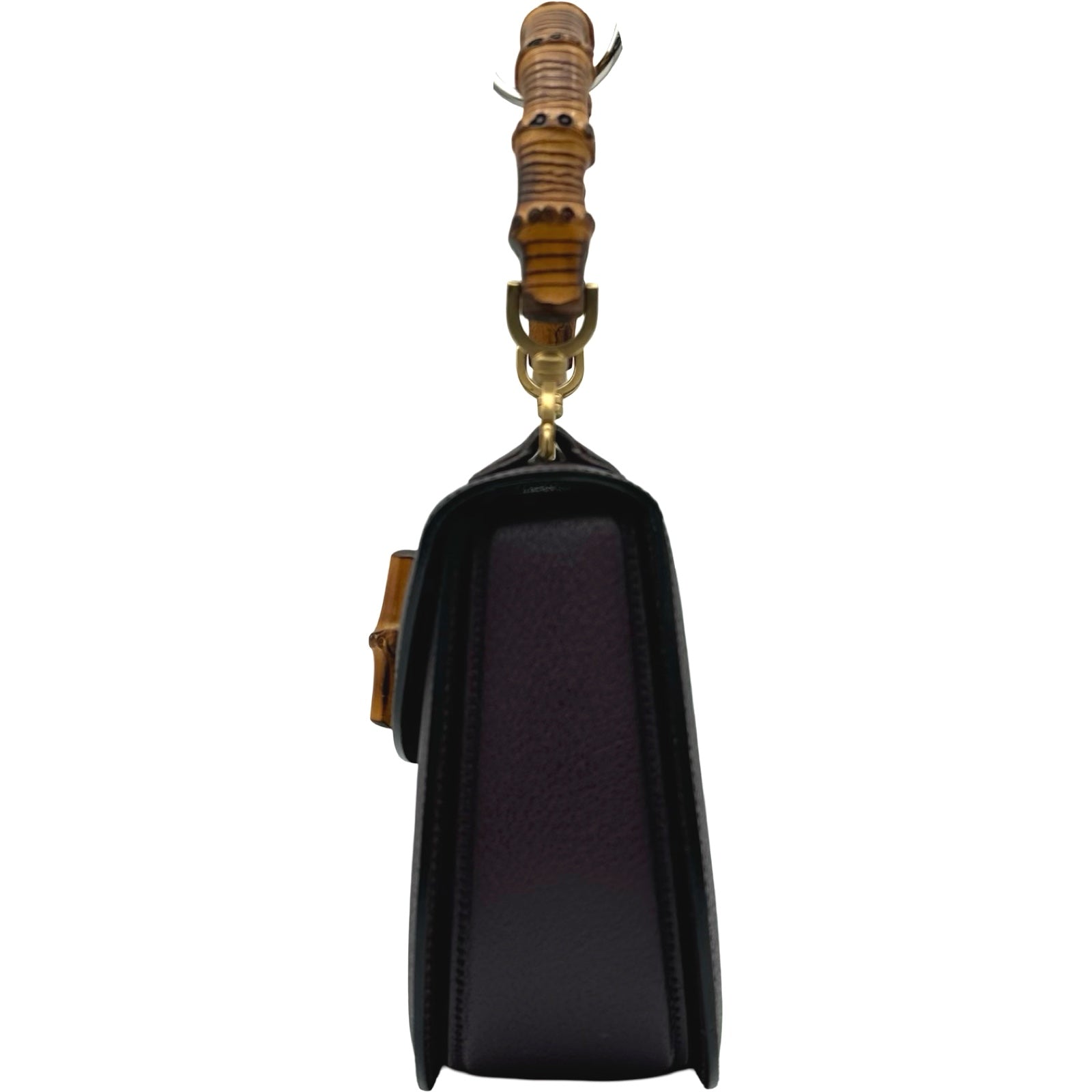 グッチ GUCCI バンブーハンドバッグ 000-926-0633 パープル レザー