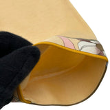 レオナール LEONARD ロゴプリントカットソー イエロー コットン レディース 長袖Ｔシャツ