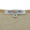レオナール LEONARD ロゴプリントカットソー イエロー コットン レディース 長袖Ｔシャツ