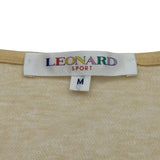 レオナール LEONARD ロゴプリントカットソー イエロー コットン レディース 長袖Ｔシャツ