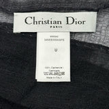 クリスチャン・ディオール Christian Dior グラデーションカシミヤストール グレー カシミヤ レディース ストール