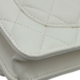 シャネル CHANEL マトラッセチェーンウォレット AP1450 30番台 ホワイト ラムスキン レディース ショルダーバッグ