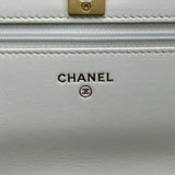 シャネル CHANEL マトラッセチェーンウォレット AP1450 30番台 ホワイト ラムスキン レディース ショルダーバッグ