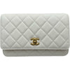 シャネル CHANEL マトラッセチェーンウォレット AP1450 30番台 ホワイト ラムスキン レディース ショルダーバッグ