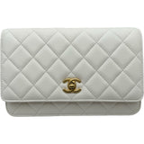 シャネル CHANEL マトラッセチェーンウォレット AP1450 30番台 ホワイト ラムスキン レディース ショルダーバッグ