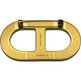 エルメス HERMES ブローチ<シェーヌダンクル> グリスエタン ゴールド金具 メタル/エプソン アクセサリー