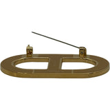 エルメス HERMES ブローチ<シェーヌダンクル> グリスエタン ゴールド金具 メタル/エプソン アクセサリー