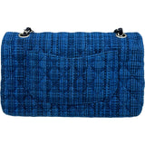 シャネル CHANEL マトラッセ25 A01112 29番台 ブルー シルバー金具 ツイード レディース ショルダーバッグ