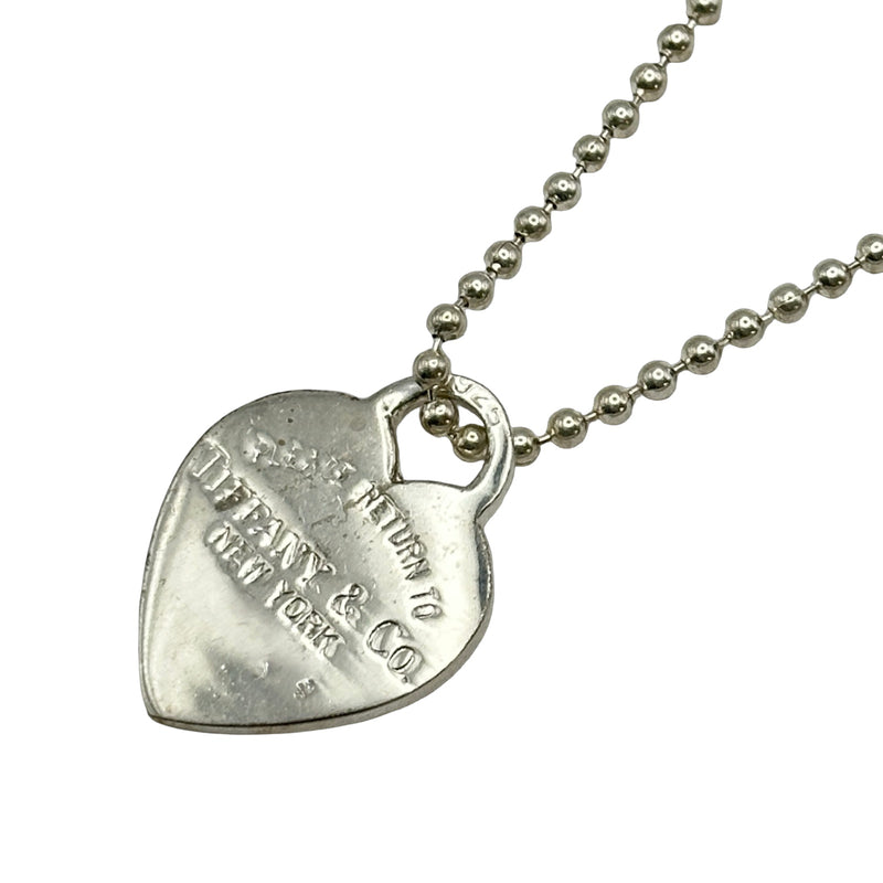 『M』Tiffany & Co. シルバーペンダント ネックレス ティファニー TIFFANY＆CO ノターントゥハートロングネックレス