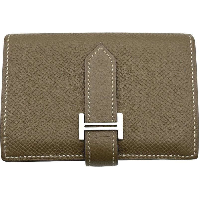 エルメス HERMES ベアンミニ エトゥープ シルバー金具 エプソン