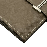 エルメス HERMES ベアンミニ エトゥープ シルバー金具 エプソン レディース 二つ折り財布