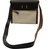 エルメス HERMES エールバッグジップミニ G刻 エベンヌ ゴールド金具 ヴァッシュハンター/トワル レディース ショルダーバッグ