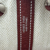エルメス HERMES ネオガーデン23 K刻 ルージュアッシュ シルバー金具 ネゴンダ レディース ハンドバッグ