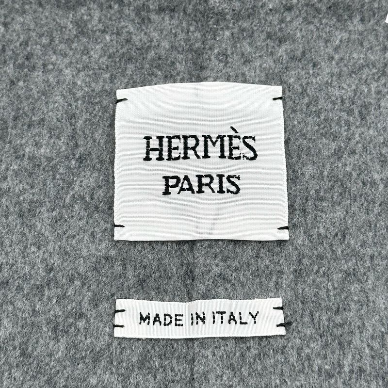 エルメス HERMES セリエボタンカシミヤジャケット 4H0102DA グレー