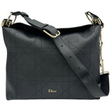 クリスチャン・ディオール Christian Dior Diory バッグ ミディアム M14120HJW_M911 ブラック ゴールド金具 カーフ レディース ショルダーバッグ