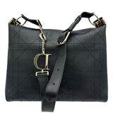 クリスチャン・ディオール Christian Dior Diory バッグ ミディアム M14120HJW_M911 ブラック ゴールド金具 カーフ レディース ショルダーバッグ